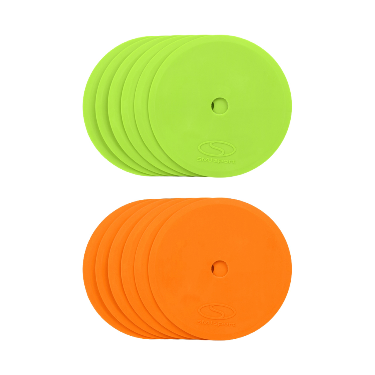SMJ Znaczniki pola płaskie okrągłe 12 szt. zielone i pomarańczowe ZPO-OG