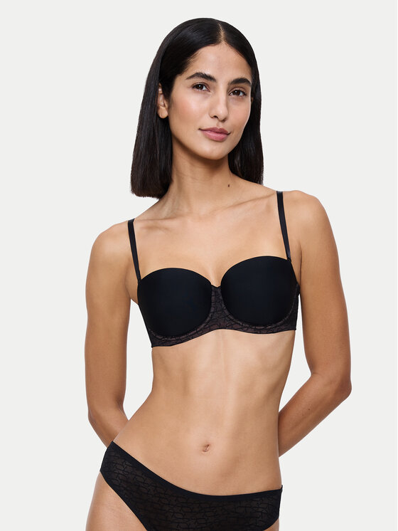 Triumph Biustonosz bardotka Signature Sheer 10224861 Czarny