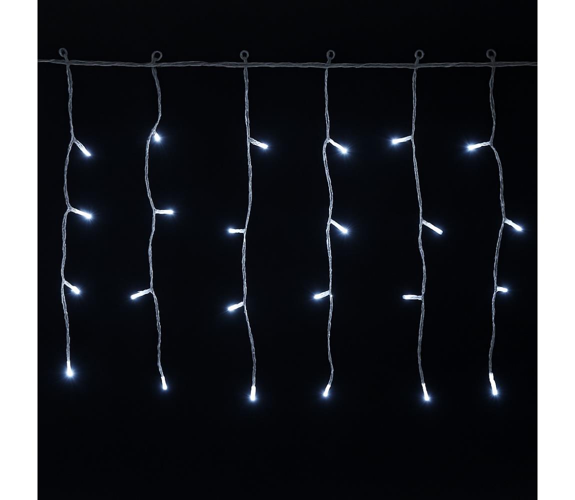 Aigostar - zewnętrzny łańcuch świąteczny LED 300 diod LED / 6 W / 230 V / 8 trybów / 15×0,4 m / IP44 / zimna biel