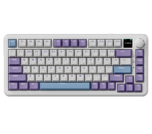 Ajazz AK820 MAX Biały AK820MAX-WM-PWB