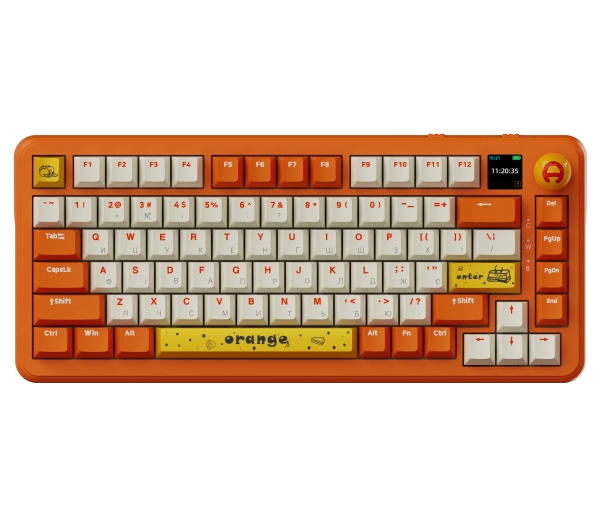 Ajazz AK820 MAX Avocado Switch Pomarańczowy AK820MAX-AS-OW