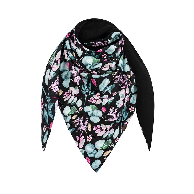 Duża wiosenna chusta dwustronna z bawełny