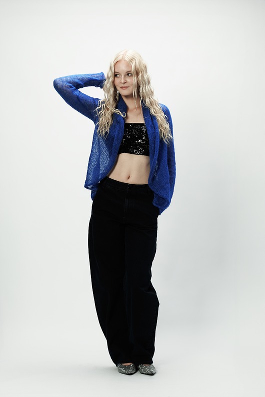 Alpaka sweter Reneta - chaber