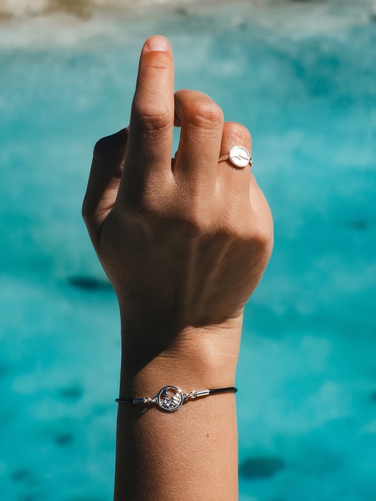 Bransoletka sznurkowa Górska noc