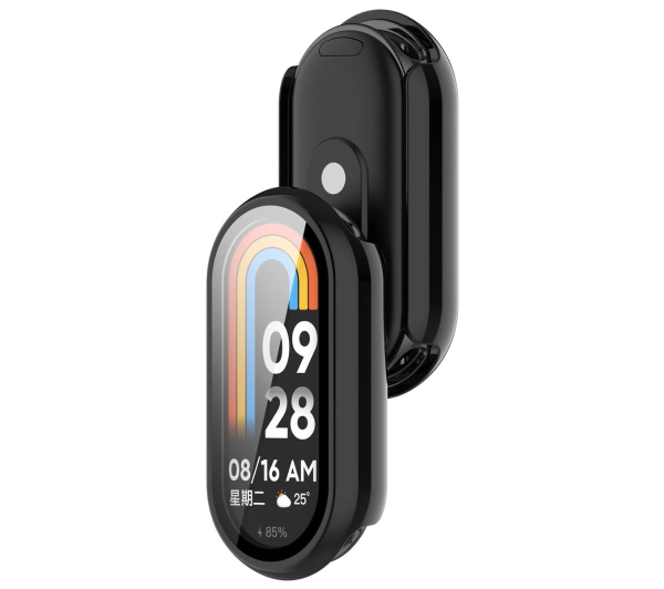 Bizon ze szkłem do Xiaomi Smart Band 10 czarny
