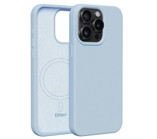 Etteri Silicone Case do iPhone 15 Pro Max Niebieski