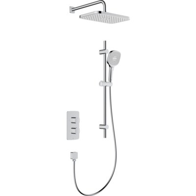 Zestaw prysznicowy podtynkowy KFA ARMATURA Malaga 5759-301-00 Chrom z deszczownicą