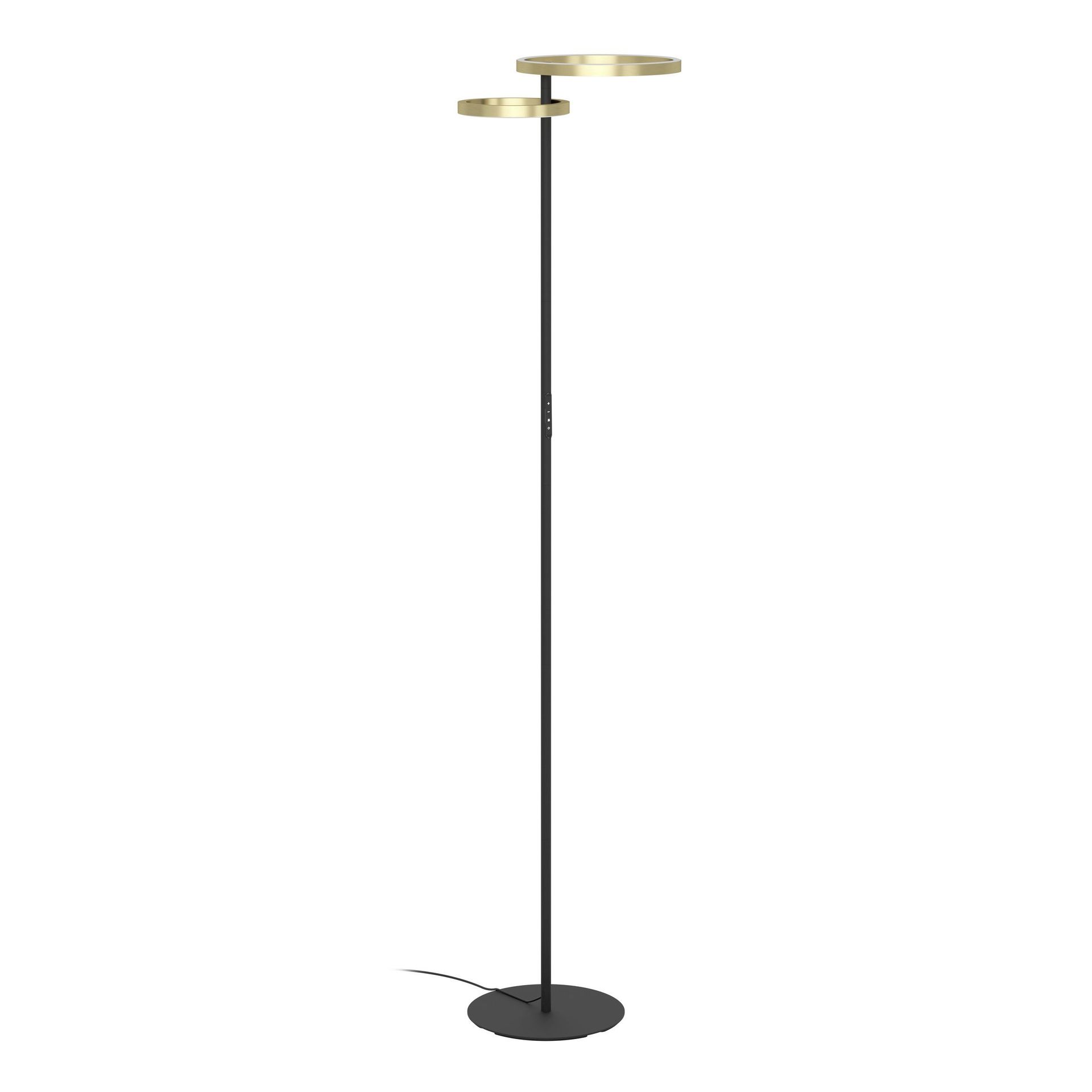 Lampa stojąca CASTELPOTO LED CCT 2700K/4000K/6500K- czarny/złoty