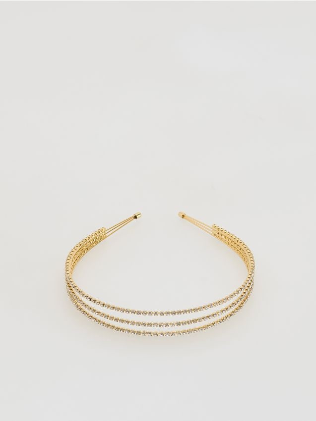 Reserved - Opaska do włosów - złoty