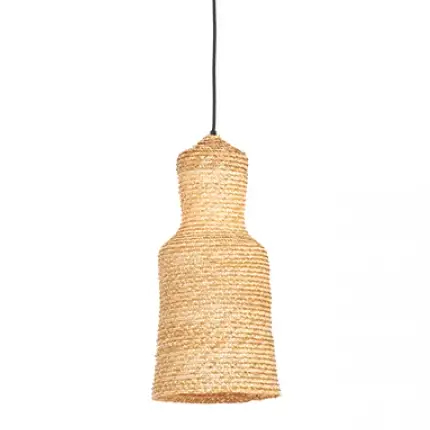Wisząca lampa do kuchni 22168 pleciona boho brązowa