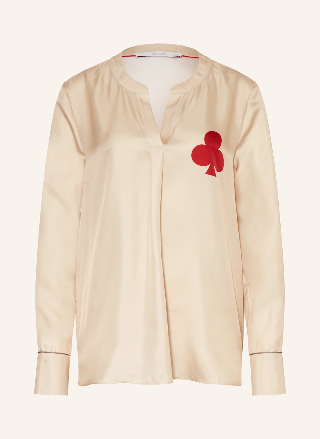 Herzen's Angelegenheit Bluzka Z Jedwabiu beige