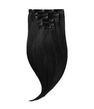 Rapunzel of Sweden Classic Clip-ins Straight / Medium Volume / 7 pieces 1.0 Black 60 cm Włosy do przedłużania 120 g