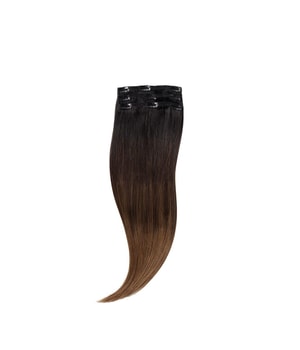 Rapunzel of Sweden Classic Clip-ins Straight / Light Volume / 3 pieces Deep Brown ColorMelt C1.2/5.0 40 cm Włosy do przedłużania 52.5 g