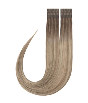 Rapunzel of Sweden Premium Tape Extensions Straight / Classic Tape 4 cm / 8 pieces Brown Ash Blonde Balayage B5.1/7.3 50 cm Włosy do przedłużania 20 g