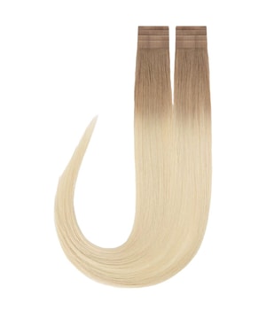 Rapunzel of Sweden Premium Tape Extensions Straight / Classic Tape 4 cm / 8 pieces Cool Platinum Blonde Balayage B7.3/10.10 40 cm Włosy do przedłużania 18 g