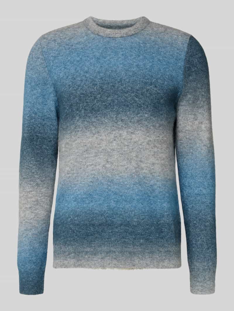 Sweter o kroju slim fit z dodatkiem wełny i wełny z alpaki z efektem dzianiny