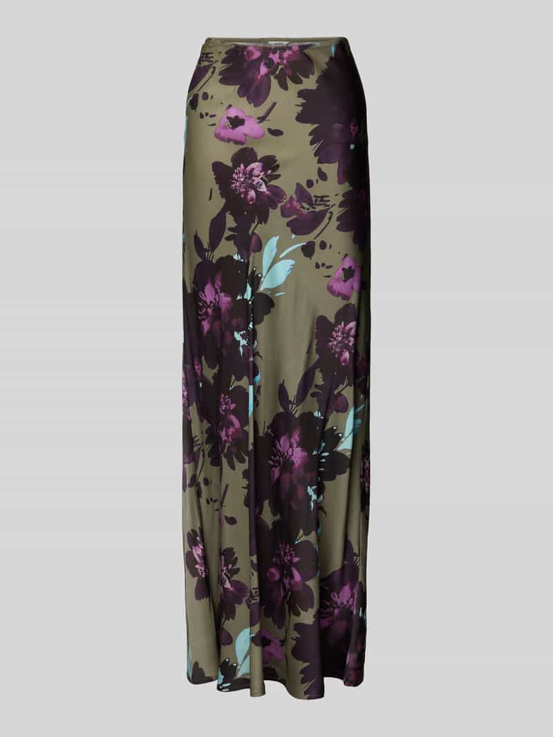 Długa spódnica z wiskozy z elastycznym pasem model ‘Malira’