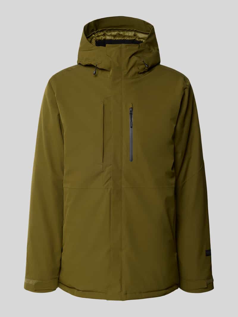 Parka z kapturem i patkami na rękawach model ‘BAKERHILL’