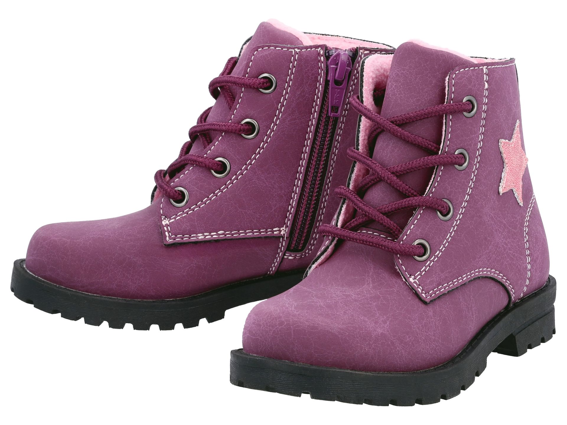 lupilu® Botki ocieplane dziewczęce (Fioletowy, 27)