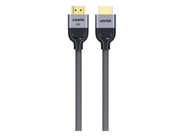 UNITEK przewód 8K LUX HDMI 2.1 oplot 10 M C11093RGY01-10M