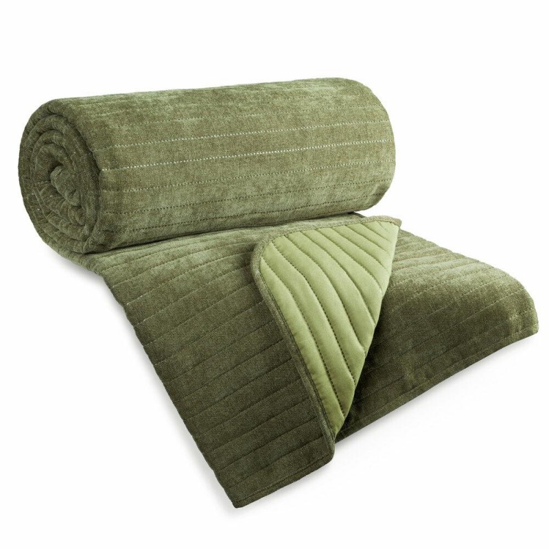 Narzuta szenilowa GLORI 170x210 cm oliwkowa