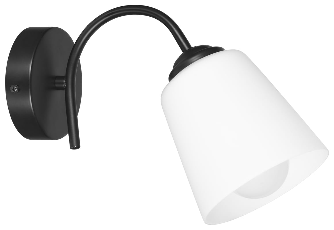 Kinkiet Alma biało-czarna E27 Activejet