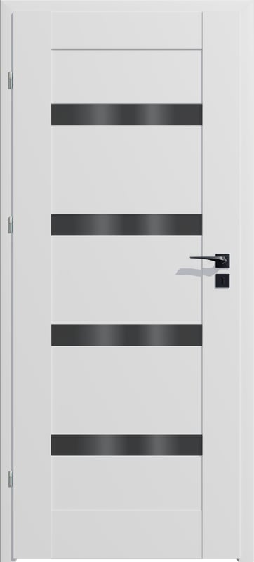 Artens Drzwi wewnętrzne 70 lewe pokojowe przylgowe Parma Nero białe