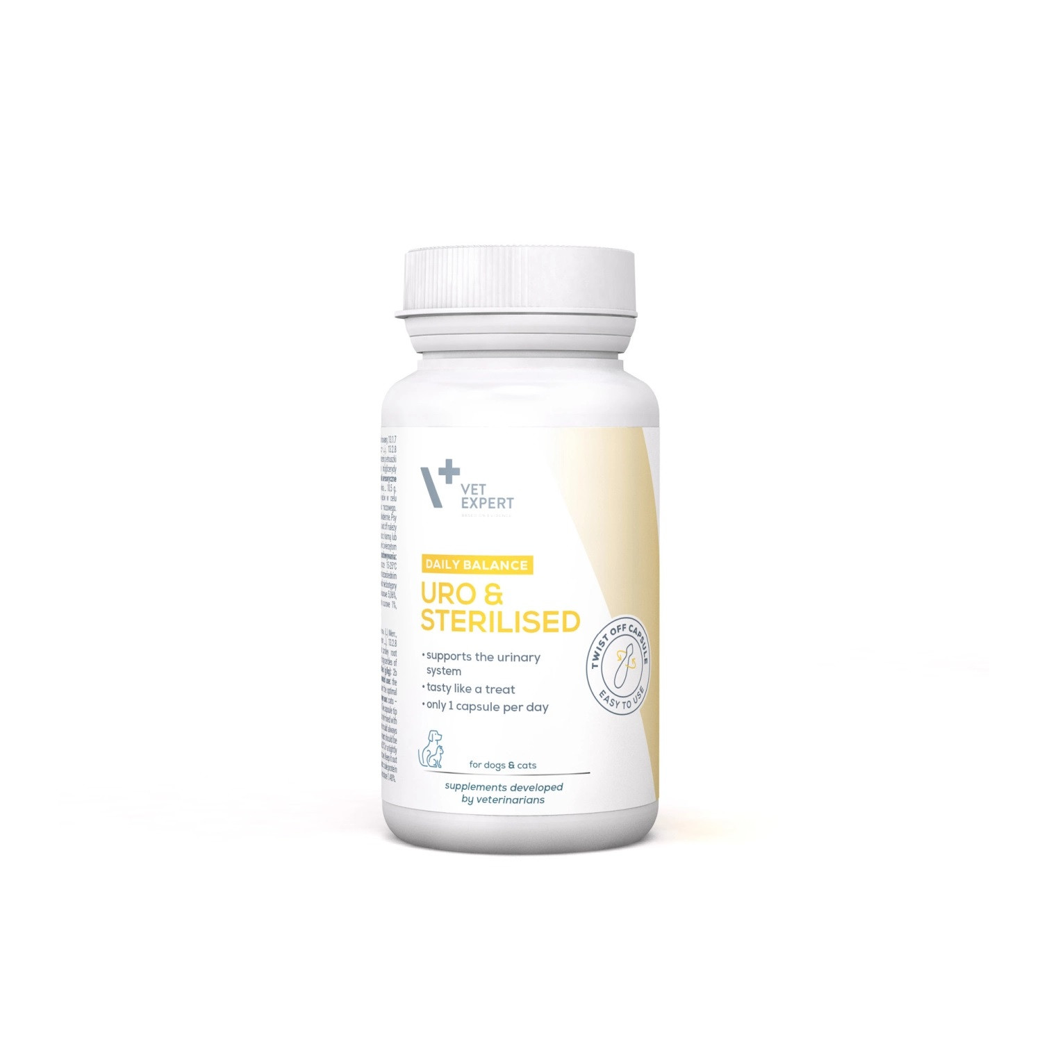 VETEXPERT Uro & Sterilised - suplementy dla psa i kota - 30szt.