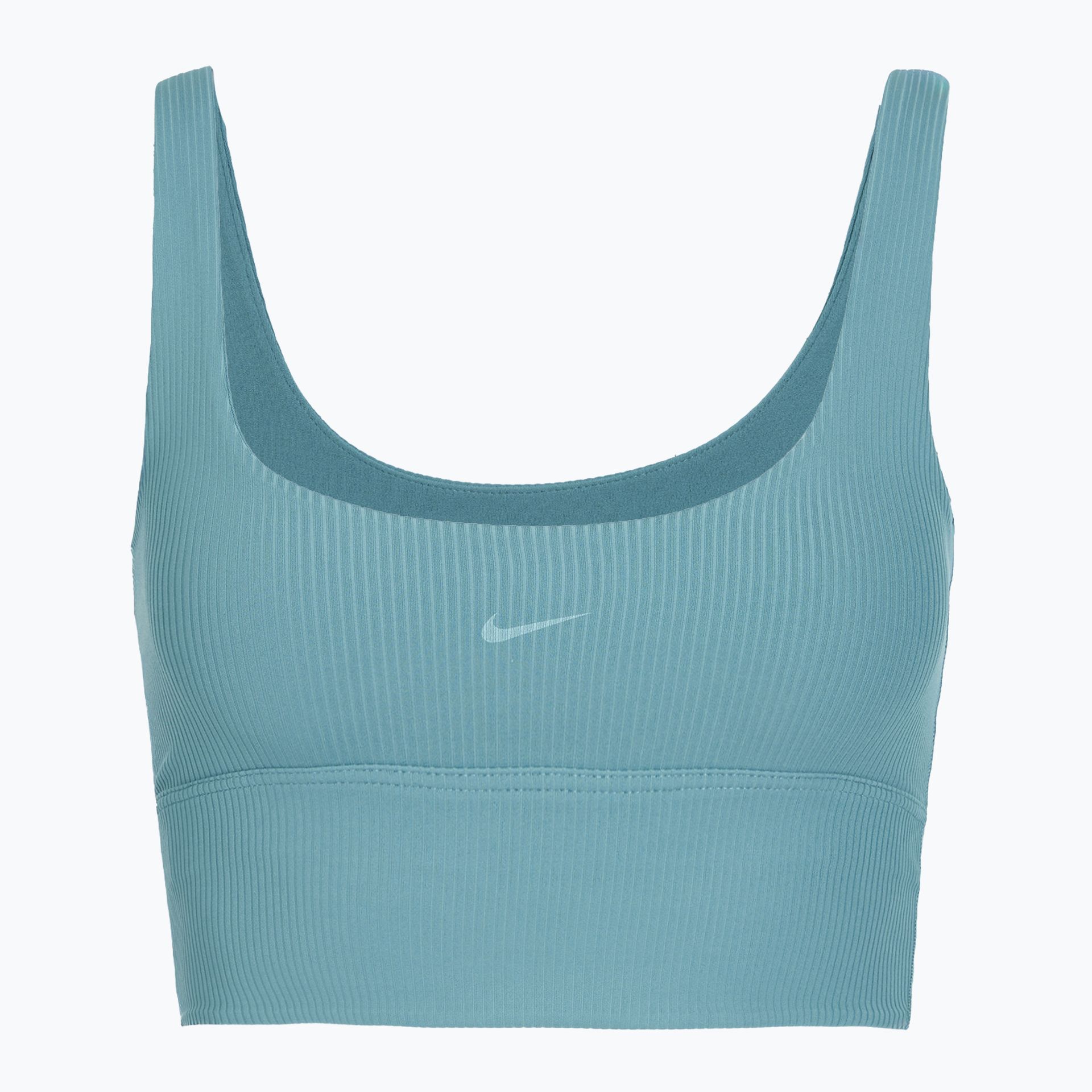 Biustonosz treningowy Nike Zenvy Rib Light Support smokey blue/white WYSYŁKA W 24H 30 DNI NA ZWROT
