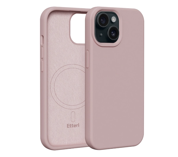 Etteri Silicone Case do iPhone 15 Różowy