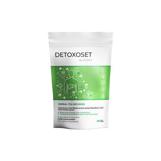 Ziołowa herbata ACORUS Detoxoset, 2 x 30 szt.