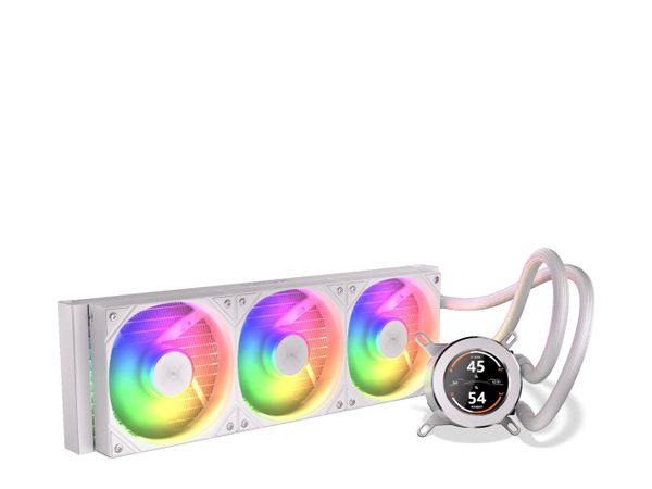 KRUX HydroGlance 360 ARGB LCD White 3x120mm KRXE005