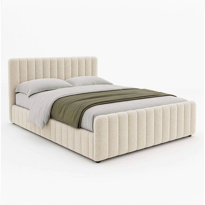 Łóżko tapicerowane SF1078 180x200 Boucle Beż #3