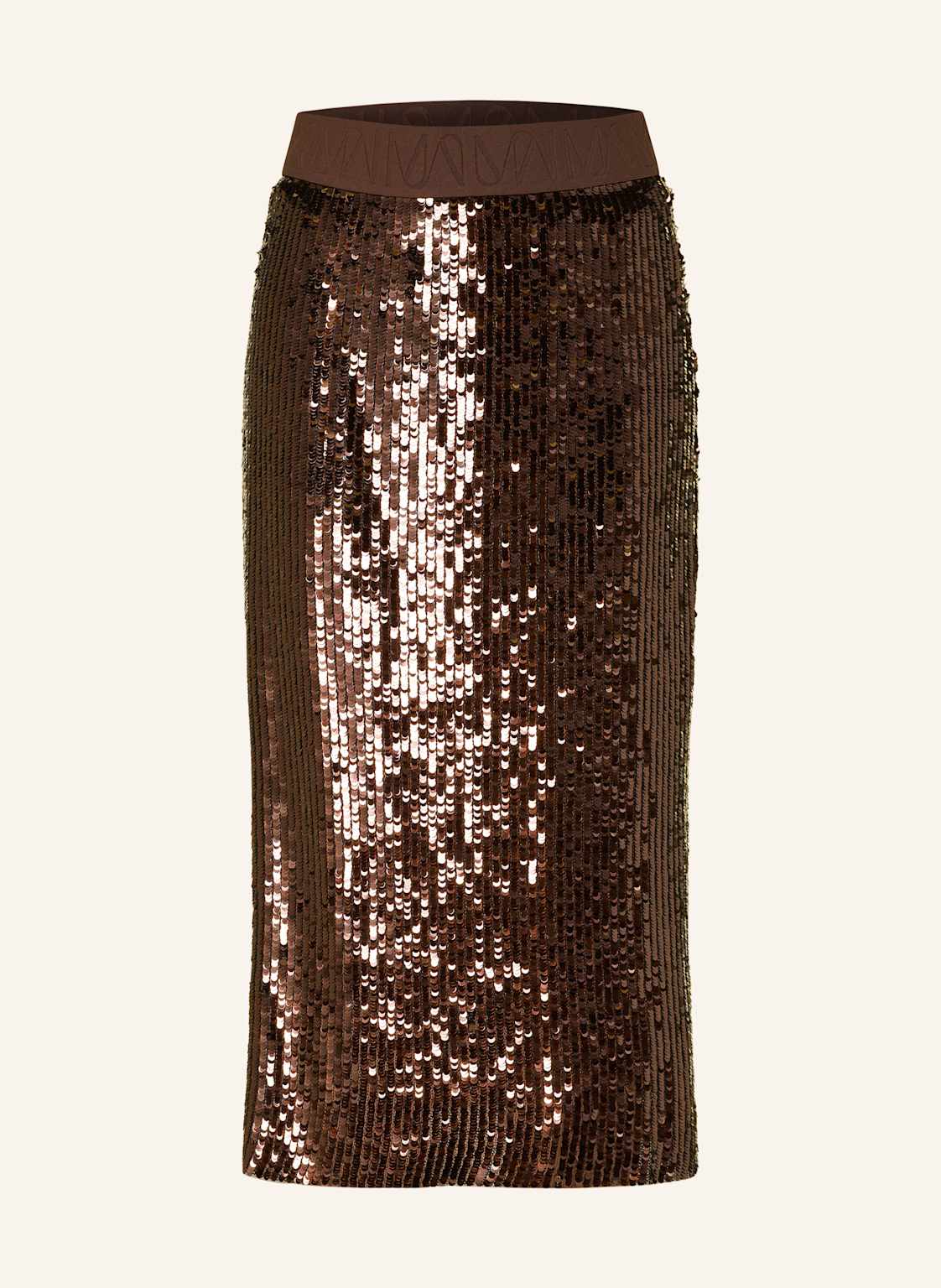 Mos Mosh Spódnica Mmadelina Beza Z Cekinami braun