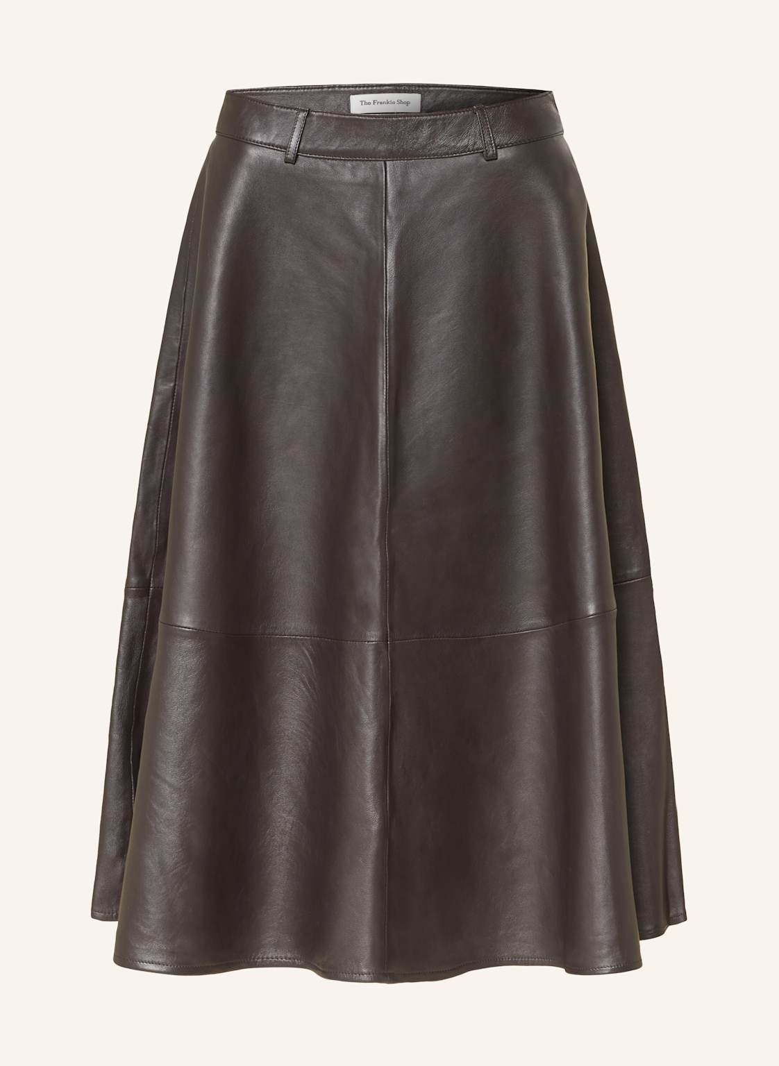 The Frankie Shop Spódnica Skórzana Savil braun