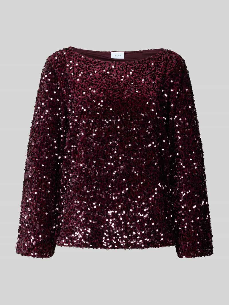 Bluzka z cekinowym obszyciem model ‘FAITH’