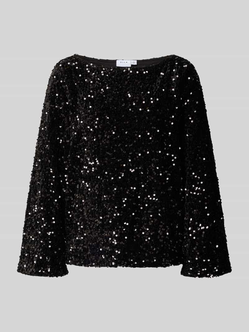 Bluzka z cekinowym obszyciem model ‘FAITH’