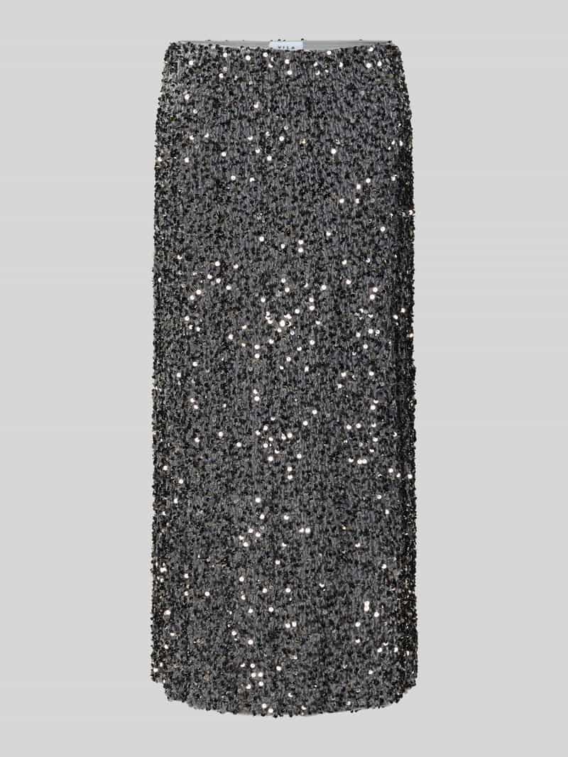 Spódnica midi z wysokim stanem i cekinami model ‘FAITH’