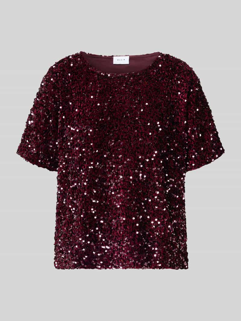 Bluzka z cekinowym obszyciem model ‘FAITH’