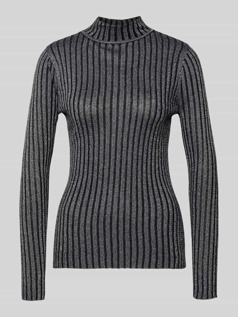 Sweter z mieszanki wiskozy ze stójką model ‘Violetta’