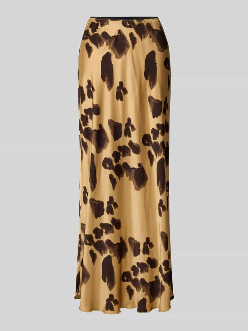 Długa spódnica z wiskozy z elastycznym pasem model ‘Clarette Irida’