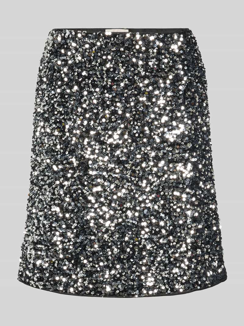 Spódnica mini z cekinami model ‘LUNE’