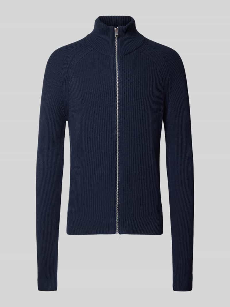 Kardigan ze stójką i zamkiem błyskawicznym model ‘PANNEL’