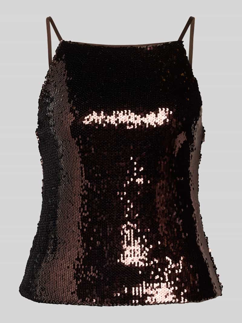 Top na ramiączkach z cekinami model ‘Inska’