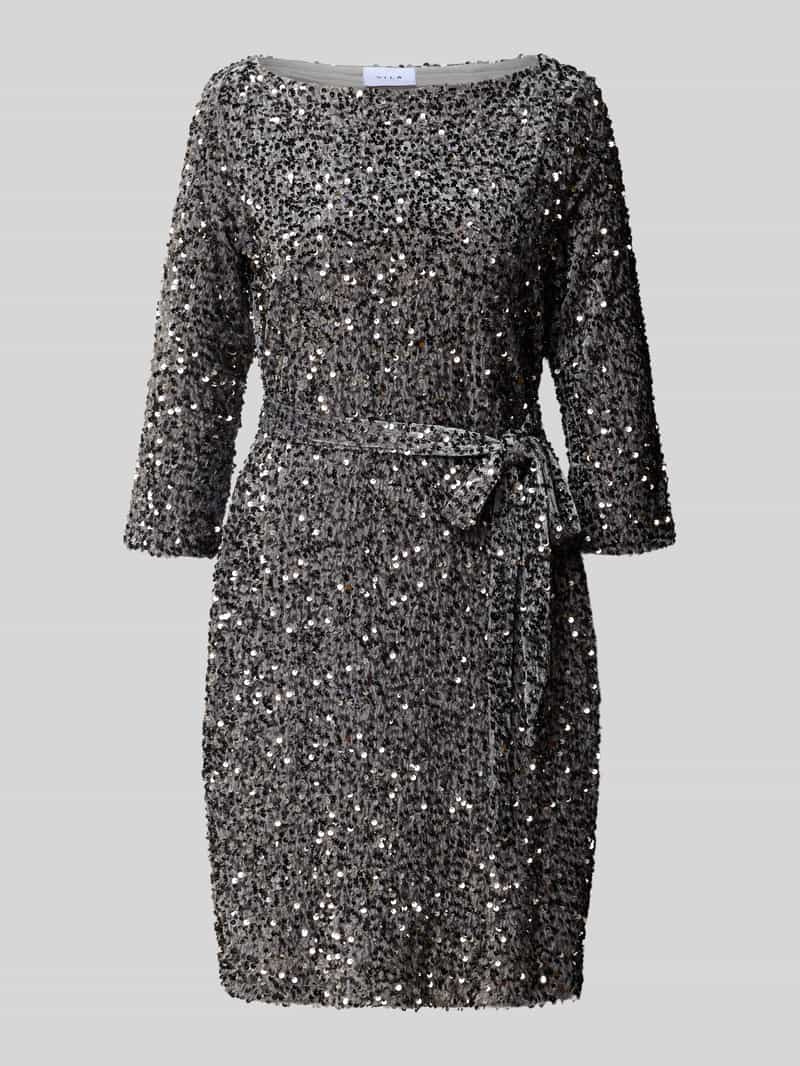 Sukienka mini z cekinowym obszyciem model ‘FAITH’