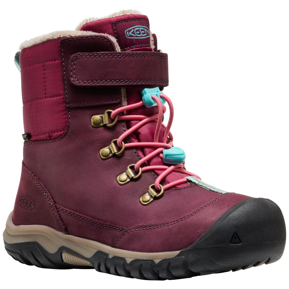 Dziecięce buty zimowe Keen Kanibou Wp Youth Rozmiar butów (UE): 39 / Kolor: różowy