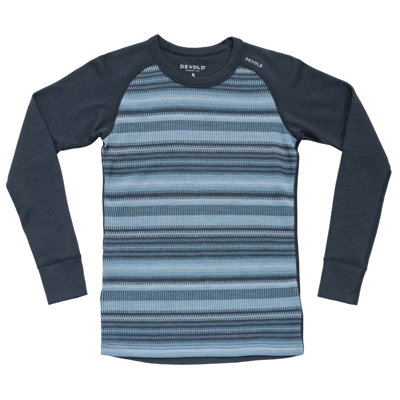 Damska koszulka Devold Signature Merino 230 Shirt Wmn Rozmiar: S / Kolor: niebieski