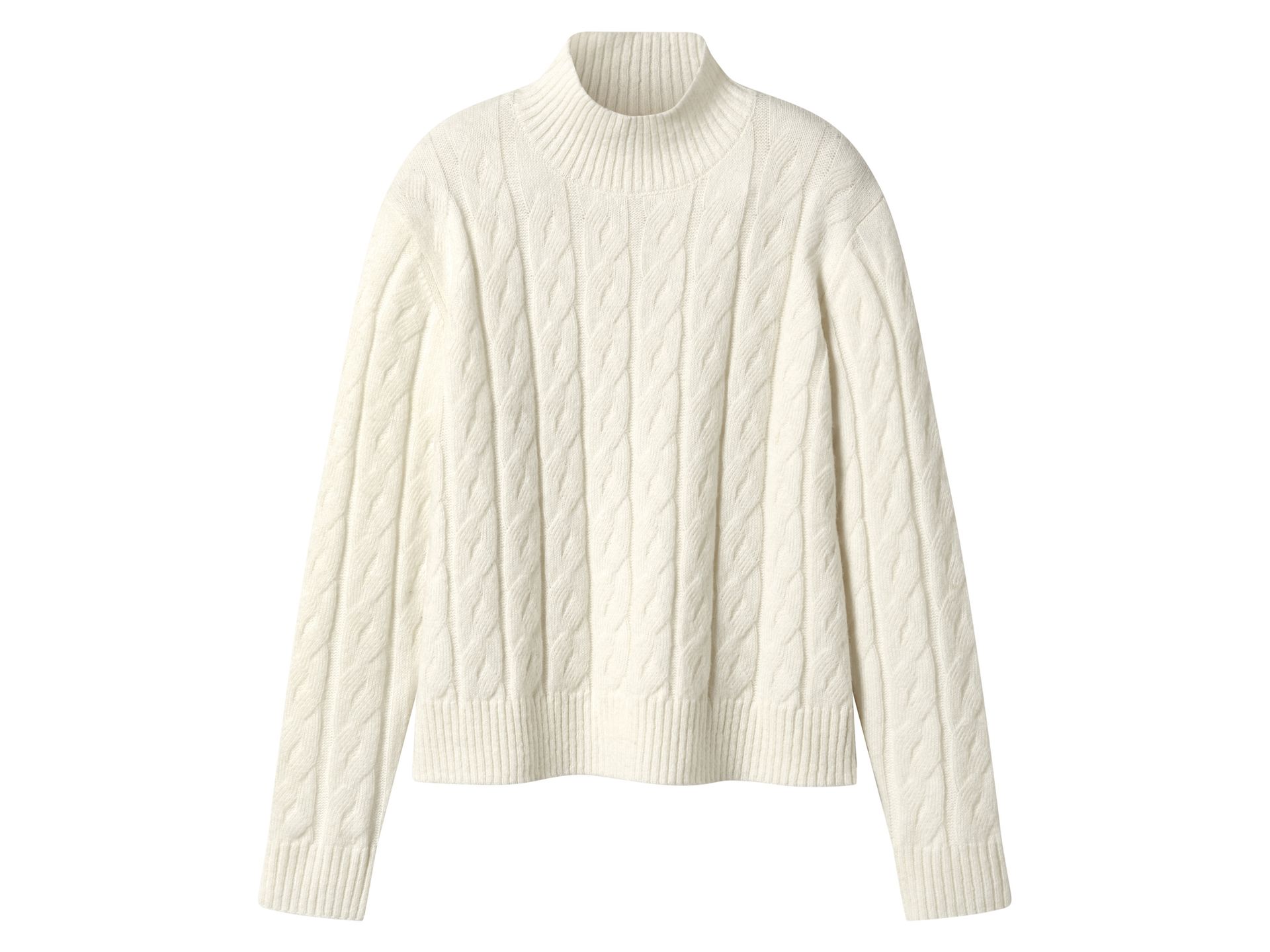 esmara® Sweter damski (Biały, L(44/46))