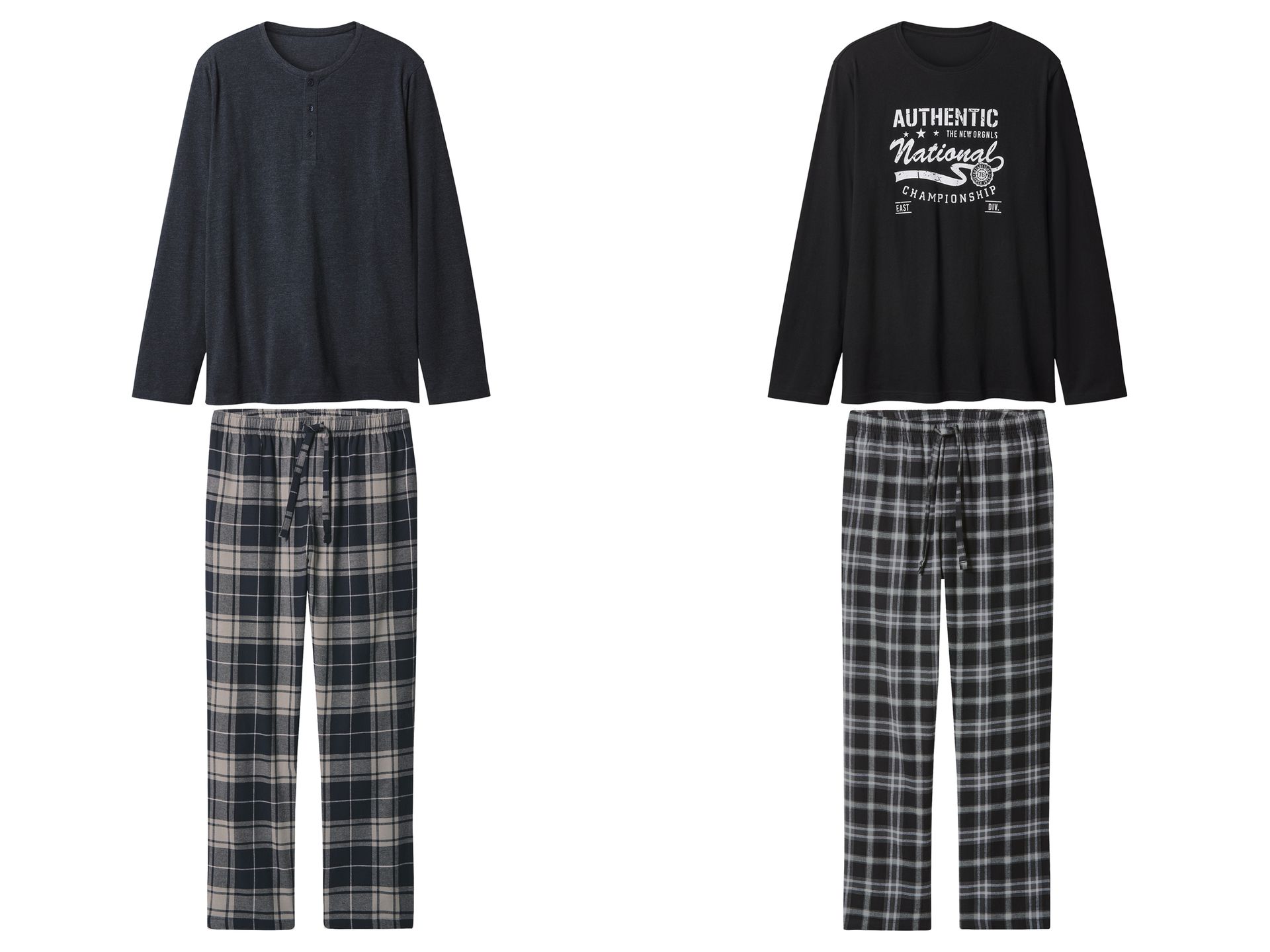 esmara Men Piżama flanelowa męska z bawełny