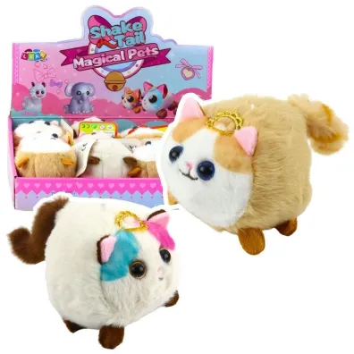 Kotek maskotka z kręcącym ogonkiem MIX LeanToys